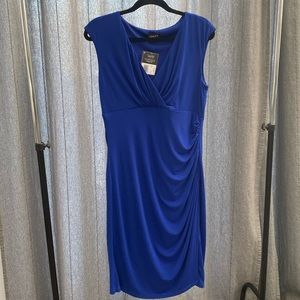 Blue sleeveless dress